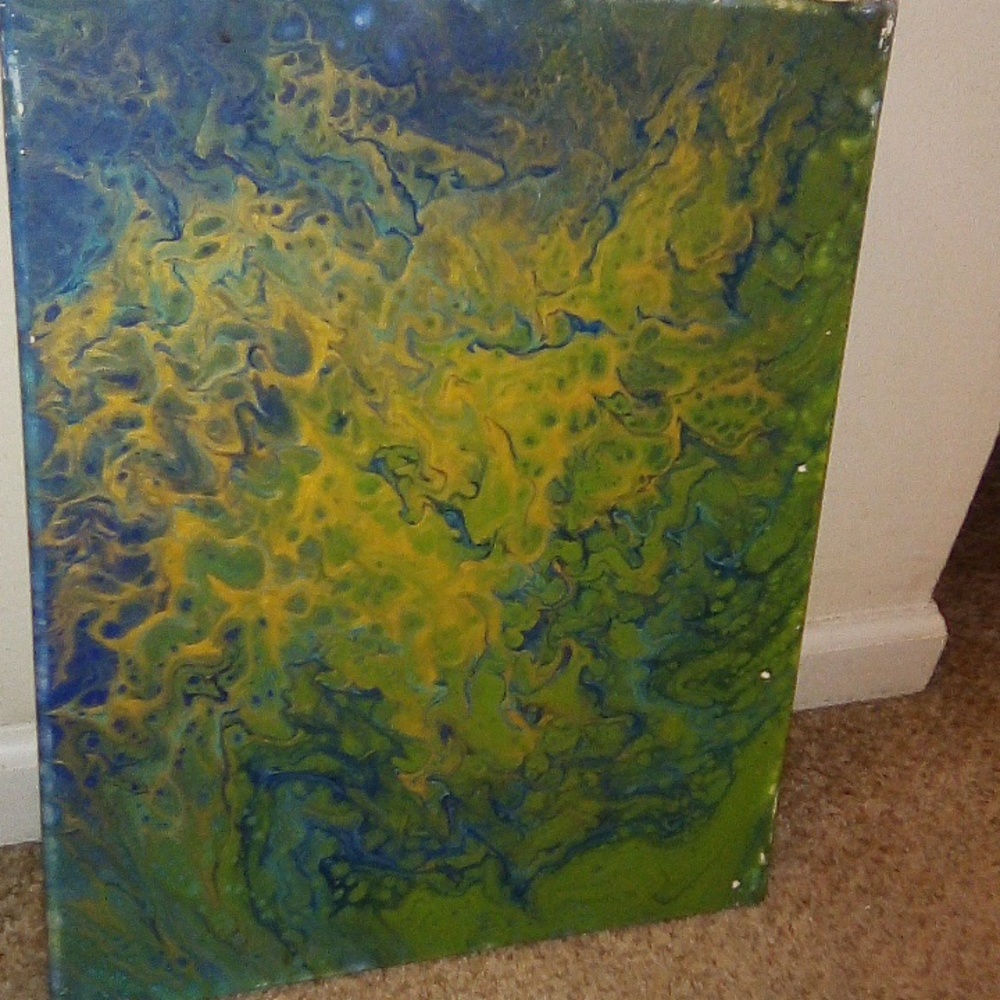Painting pour paint